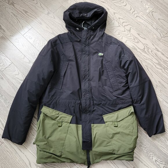 Lacoste Lacoste SPORT Pockets Bicolour Canvas Rain Parka - Picture 3 of 12